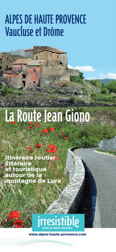 Brochure carte La route Jean Giono