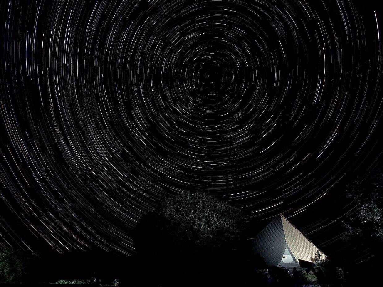 Ciel étoilé au Centre d'Astronomie de Saint-Michel l'Observatoire