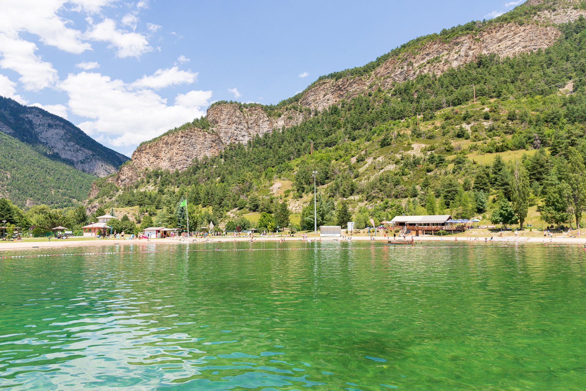 Plan d'eau de Jausiers en Ubaye