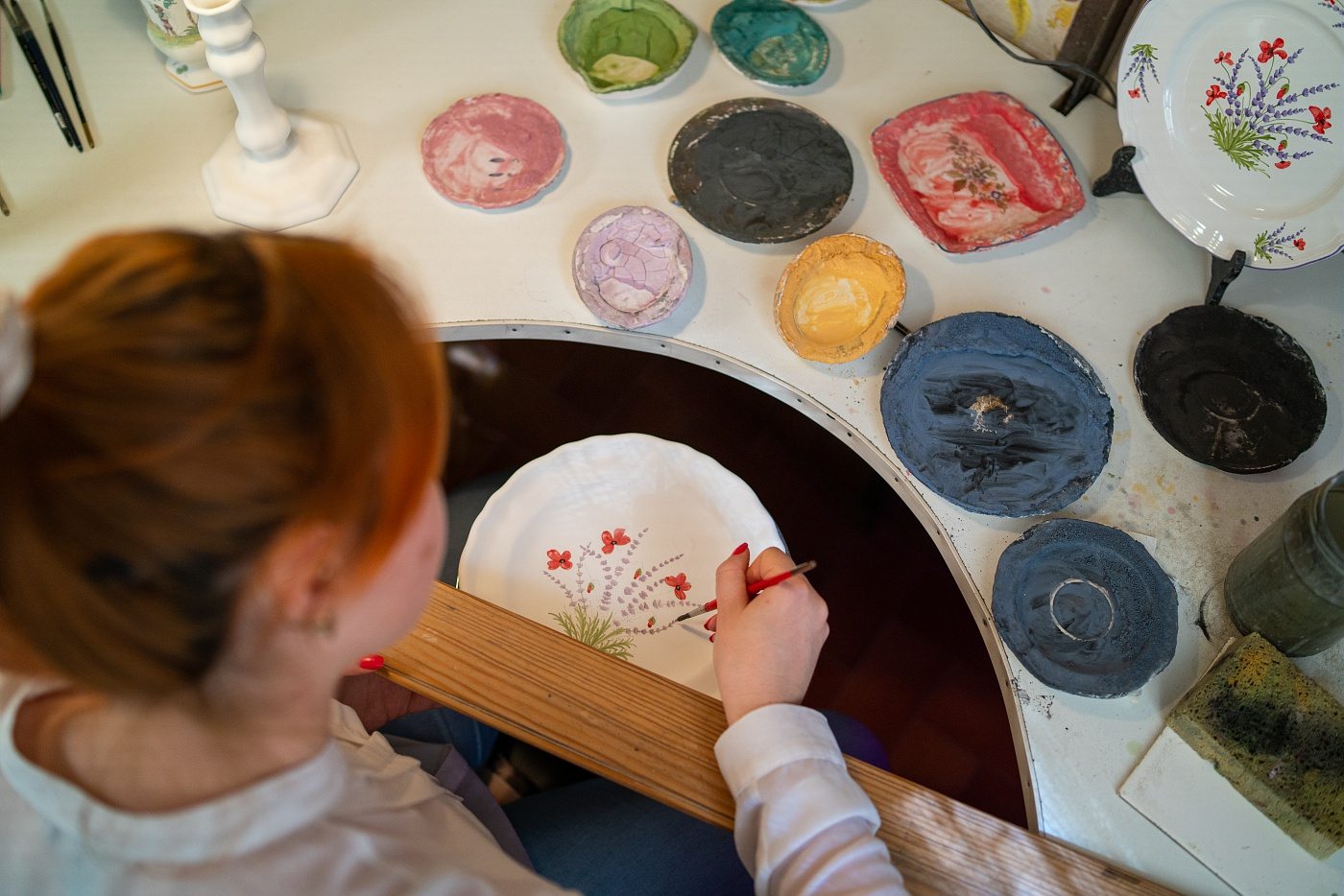 Faïence de Moustiers : atelier Blanc Michèle