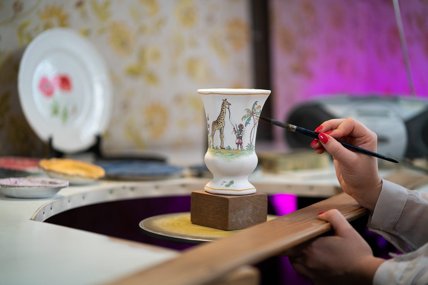 Faïence de Moustiers : atelier Blanc Michèle