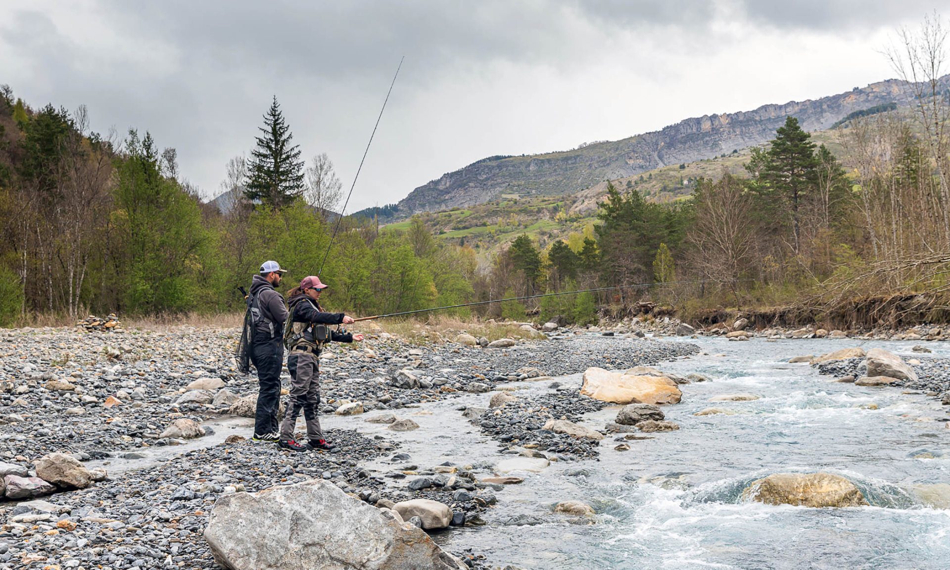 Pêche en rivière dans les Clues de Barles