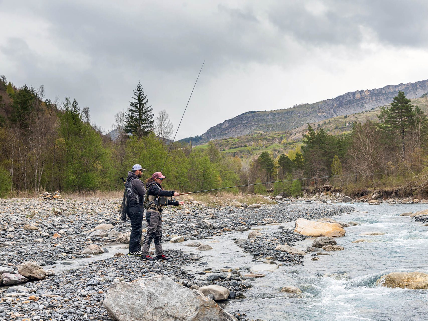 Pêche en rivière dans les Clues de Barles