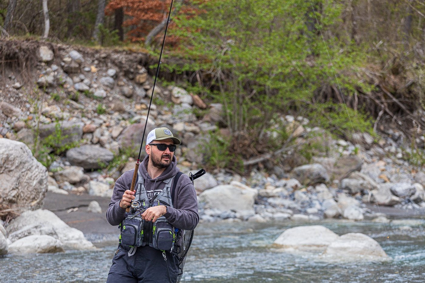 Pêcheur en rivière