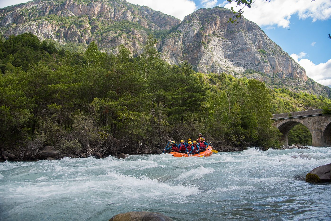 Rafting sur la rivière Ubaye