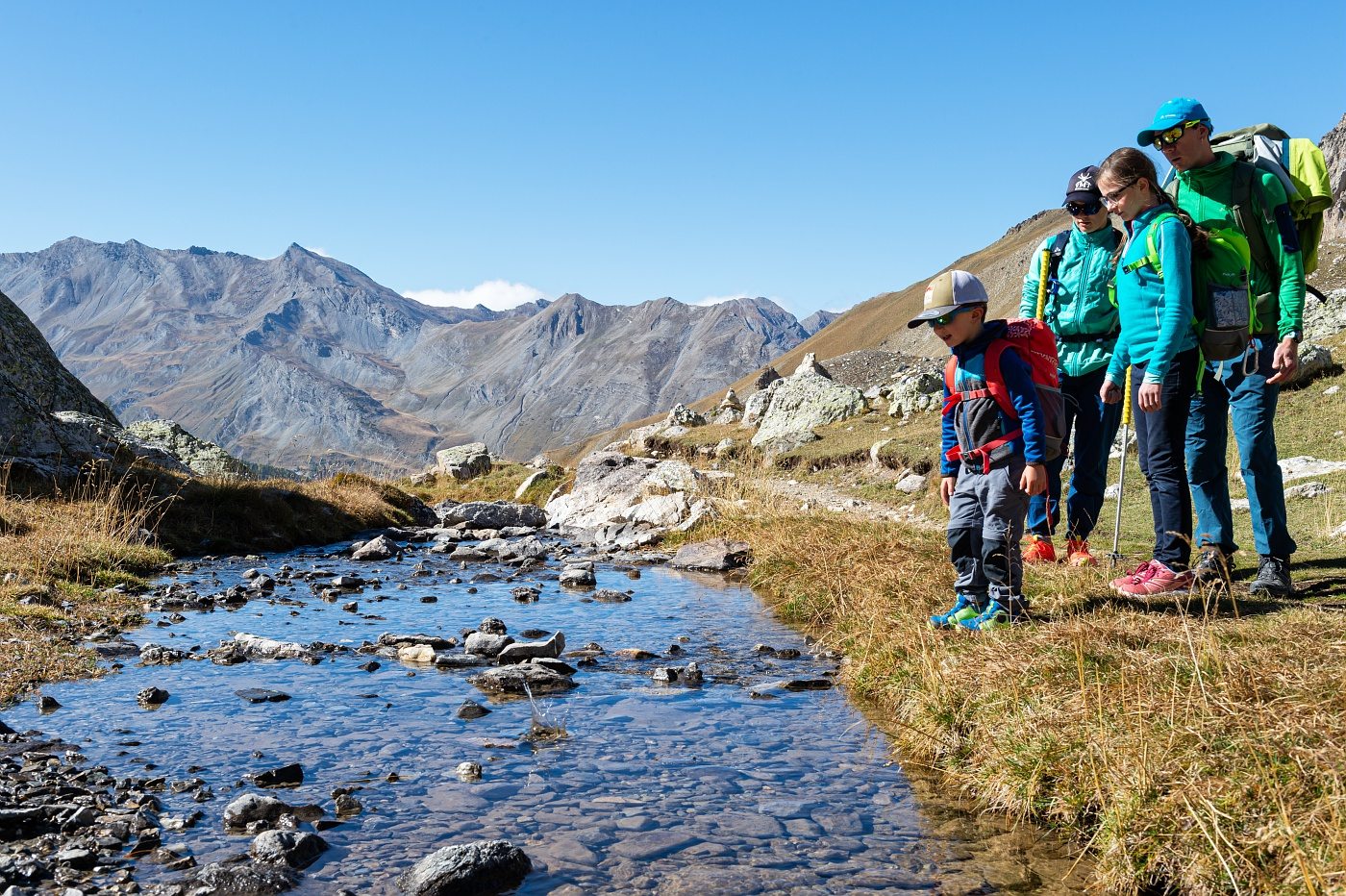 Randonnée en famille autour du Lac de l'Oronaye en Ubaye