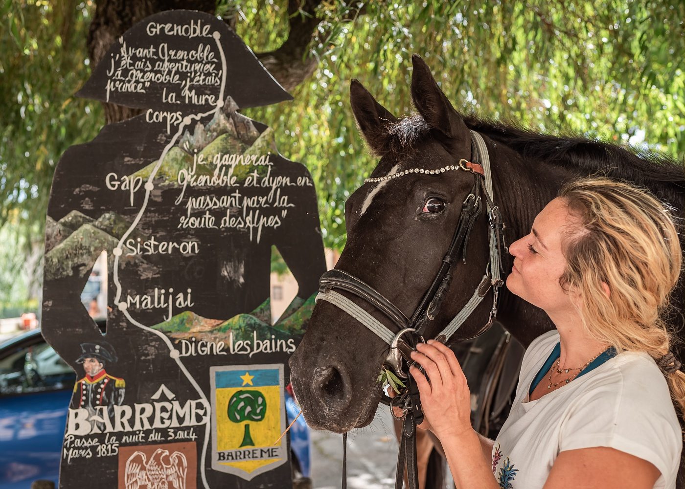 Randonnée sur la route Napoléon à cheval autour de Barrême