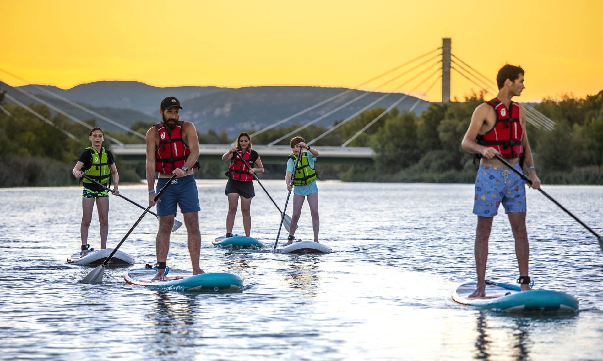 Stand-up paddle sur la Durance à Volonne