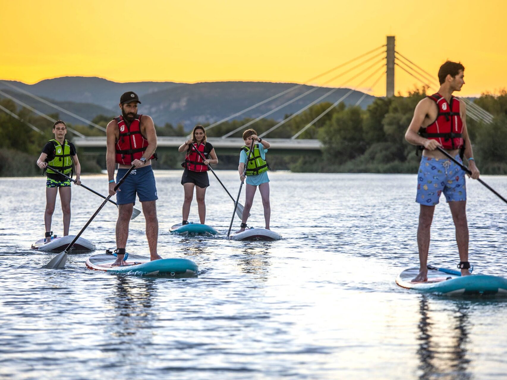 Stand-up paddle sur la Durance à Volonne