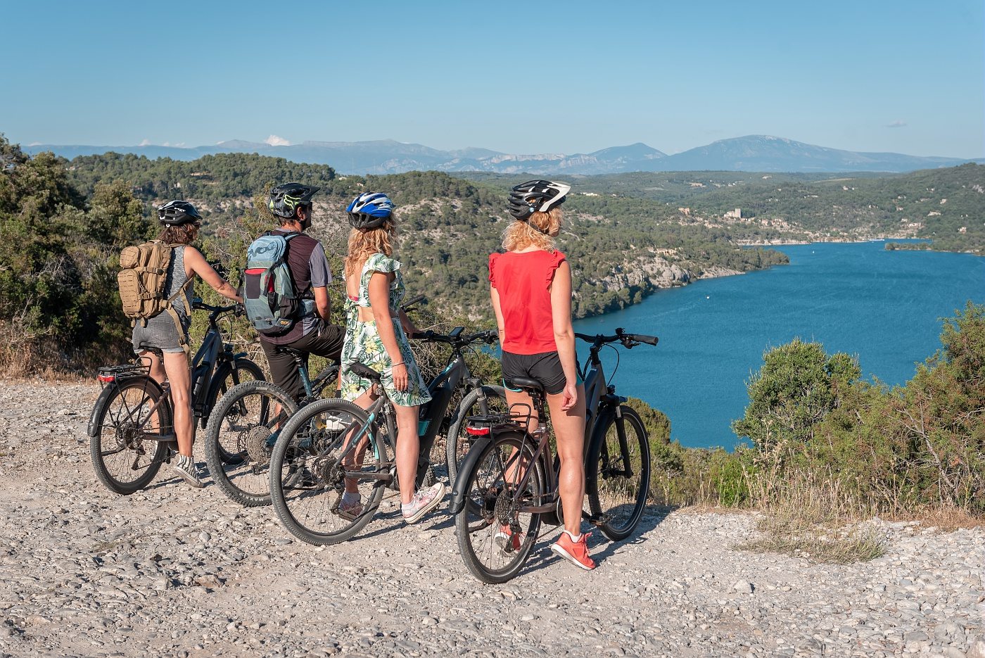 VTT autour du lac d'Esparron-de-Verdon