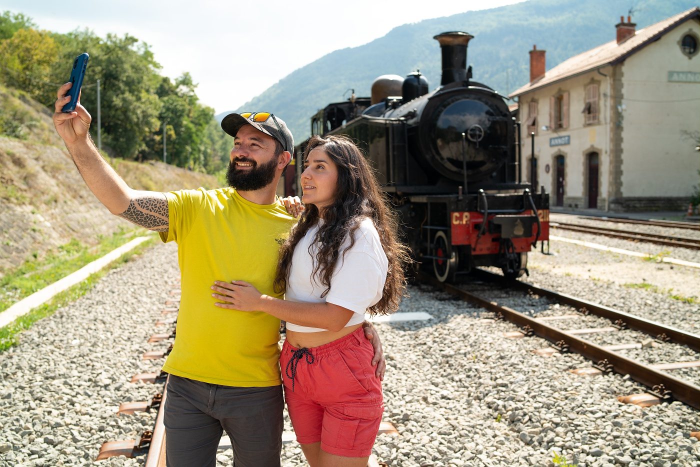 Train des pignes historique à Annot
