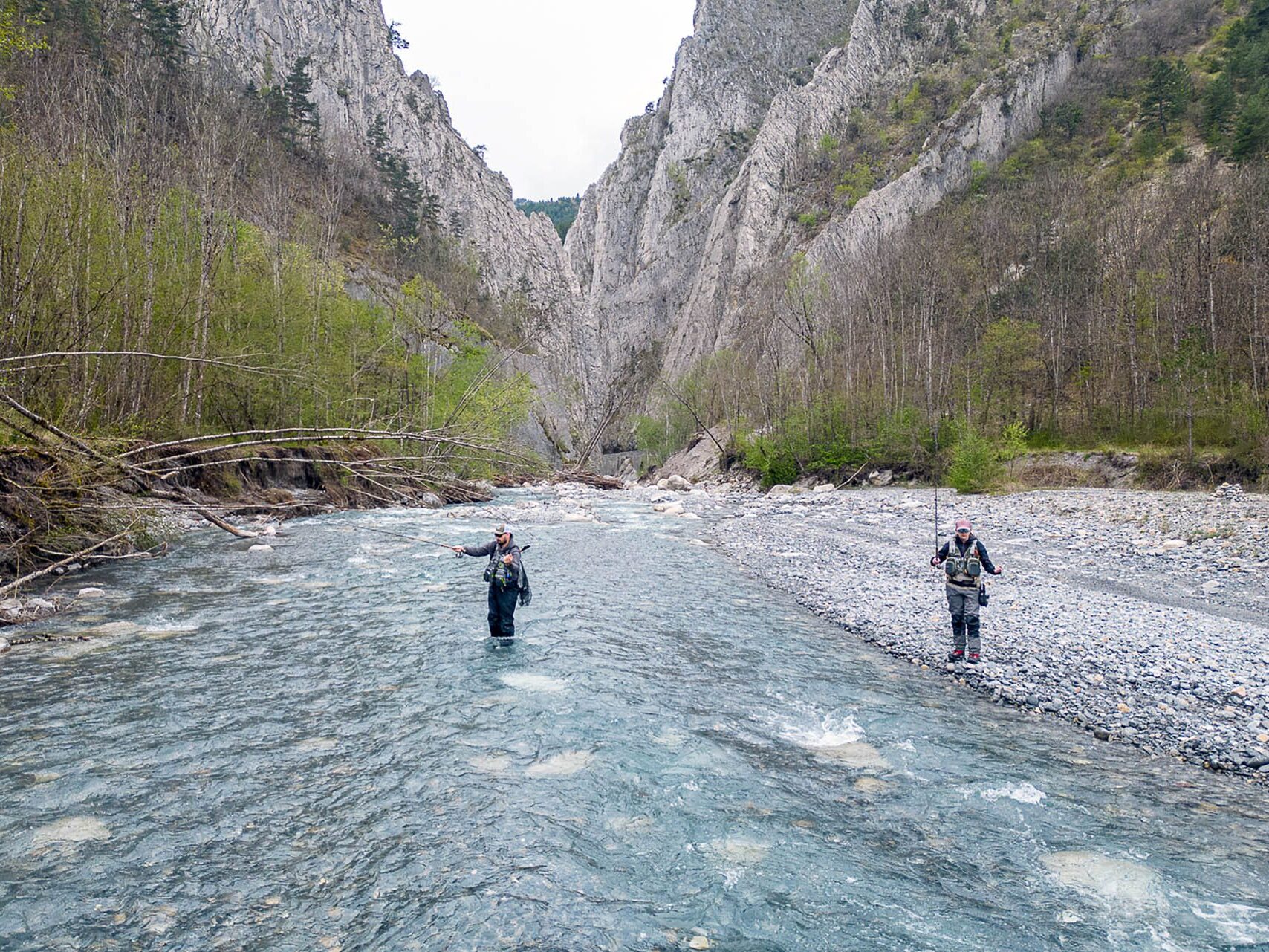 Pêche dans les Clues de Barles