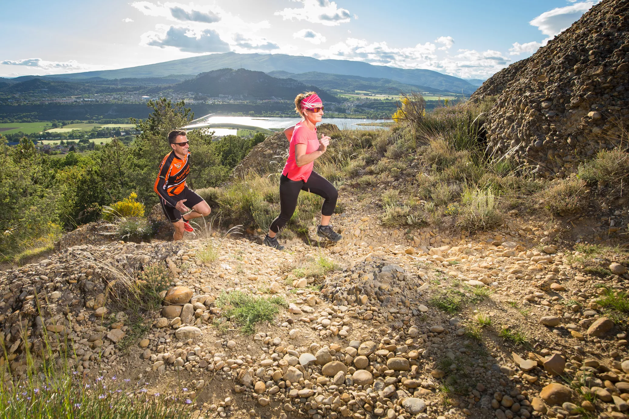 Trail dans le Val de Durance